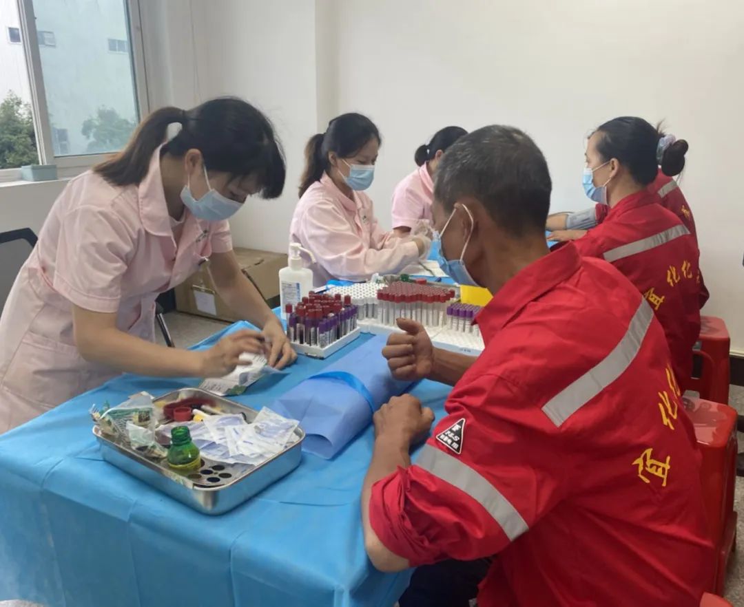 關愛職工 化機公司開展職業(yè)健康體檢