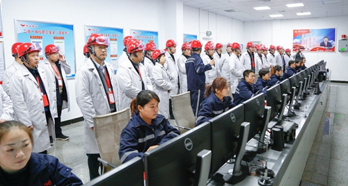 全省?；菲髽I(yè)安全設(shè)計診斷復核現(xiàn)場會代表參觀宜化太平洋熱電公司(圖2)