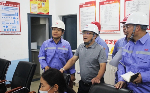 王大真一行到內(nèi)蒙宜化現(xiàn)場(chǎng)辦公(圖1) 王大真一行到內(nèi)蒙宜化現(xiàn)場(chǎng)辦公(圖1)