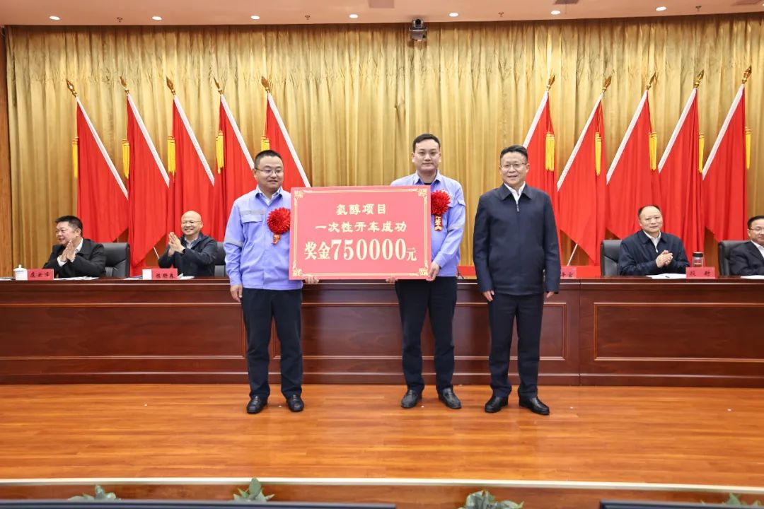 宜化集團召開氨醇項目成功投產(chǎn)總結(jié)表彰大會(圖3) 宜化集團召開氨醇項目成功投產(chǎn)總結(jié)表彰大會(圖3)